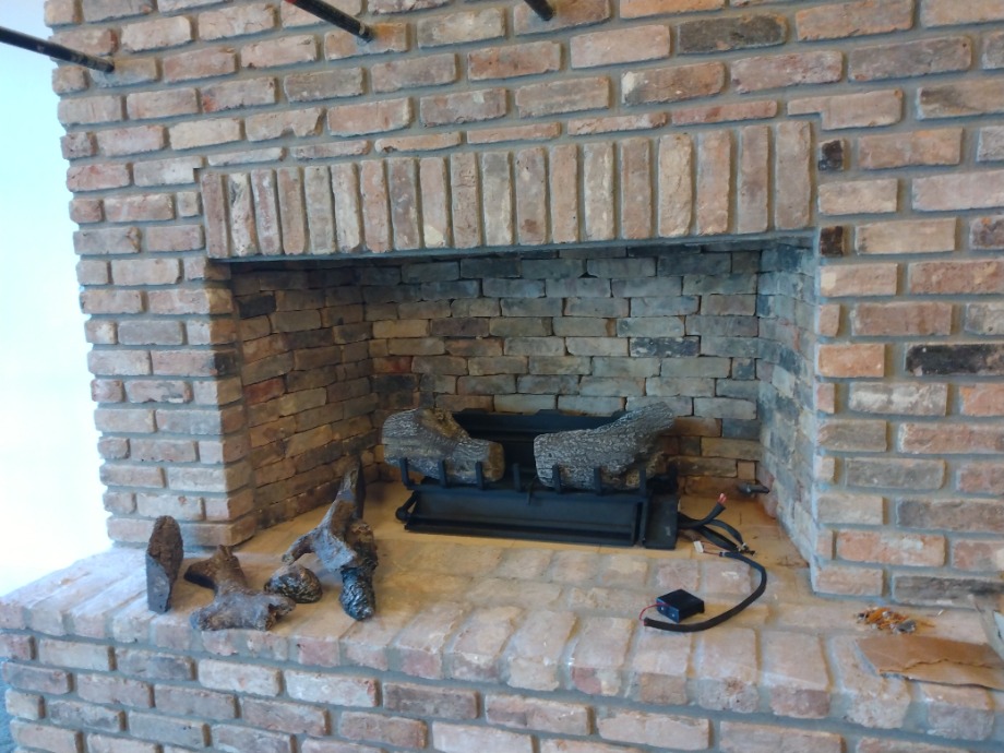 Gas Logs Installed Fireplace Sales 
