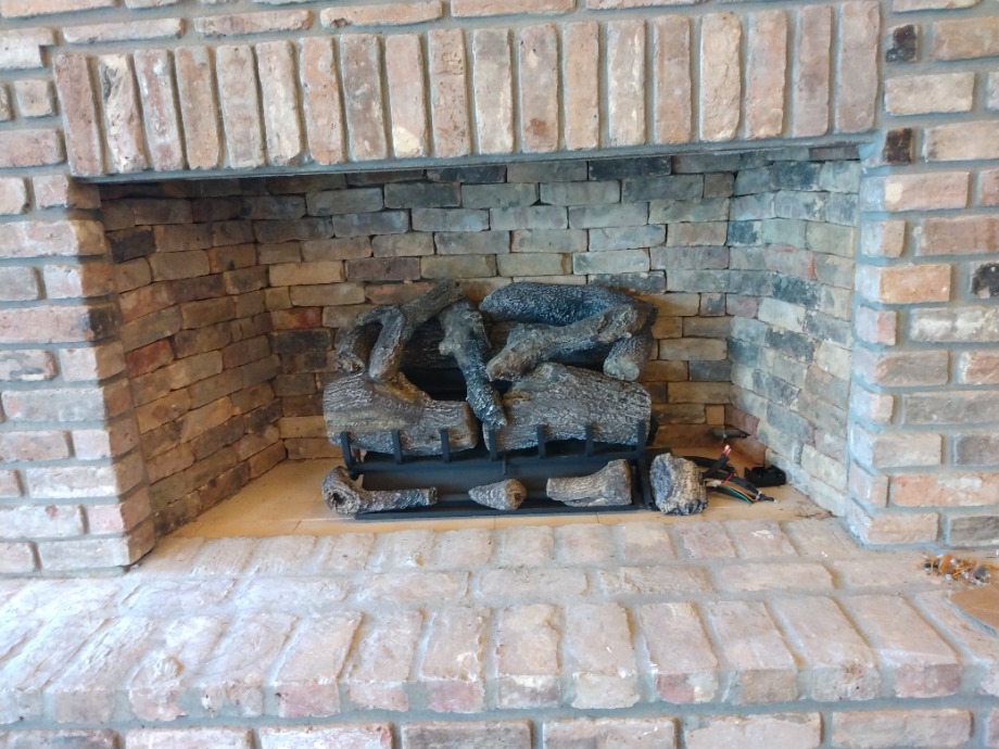 Gas Logs Installed Fireplace Sales 