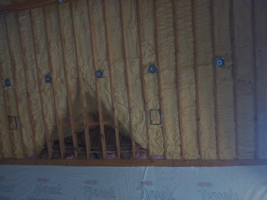 Insulation batts and spray foam Fireplace Sales 