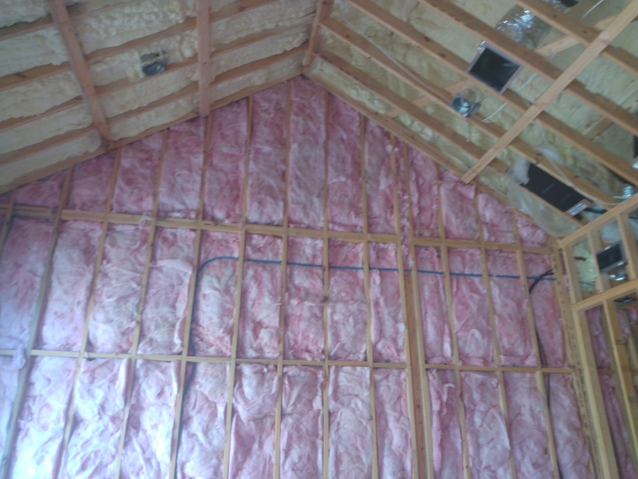 Insulation batts and spray foam Fireplace Sales 