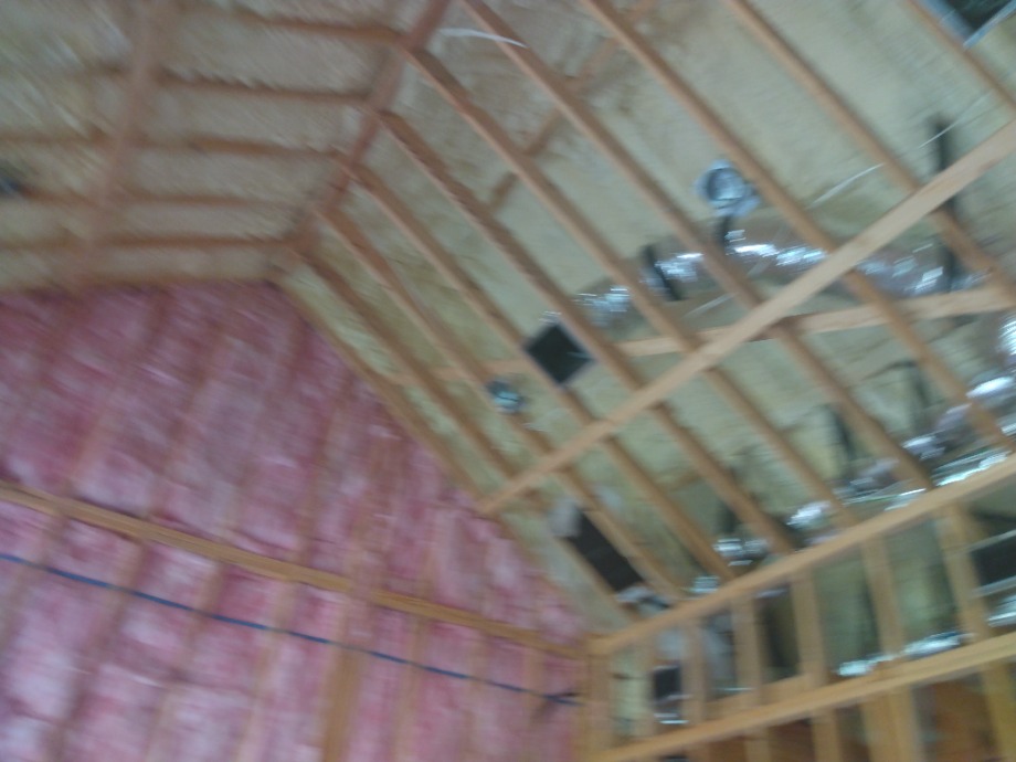 Insulation batts and spray foam Fireplace Sales 