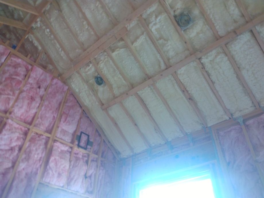 Insulation batts and spray foam Fireplace Sales 