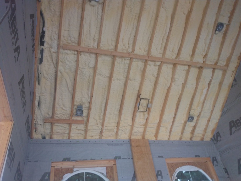 Insulation batts and spray foam Fireplace Sales 