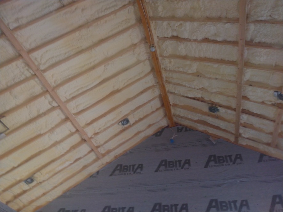 Insulation batts and spray foam Fireplace Sales 