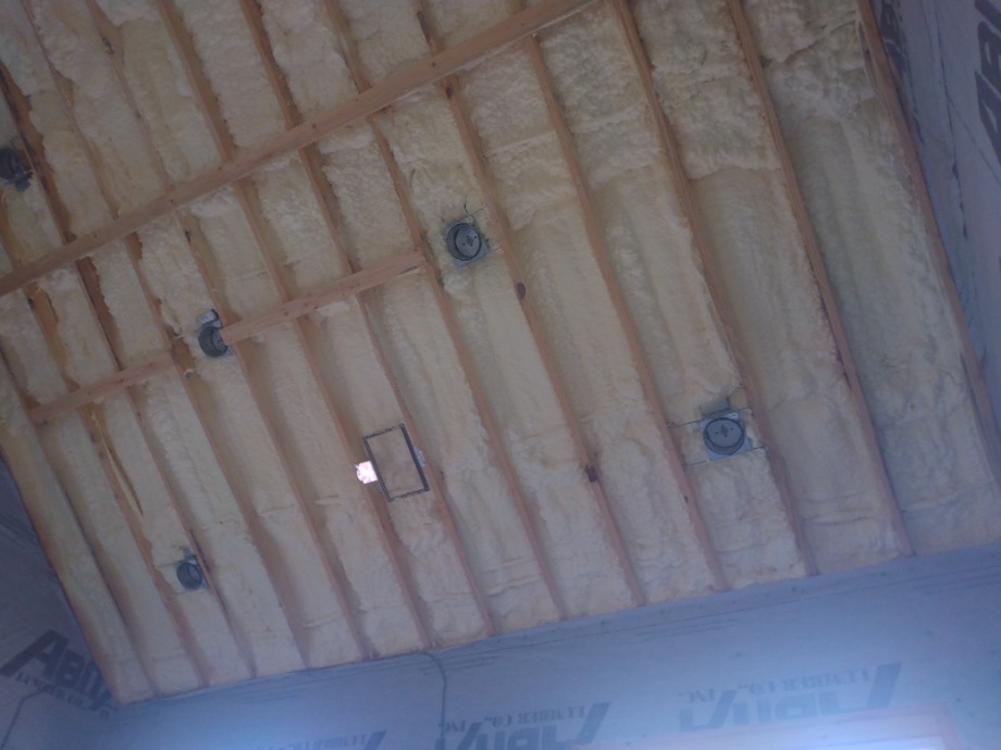 Insulation batts and spray foam Fireplace Sales 