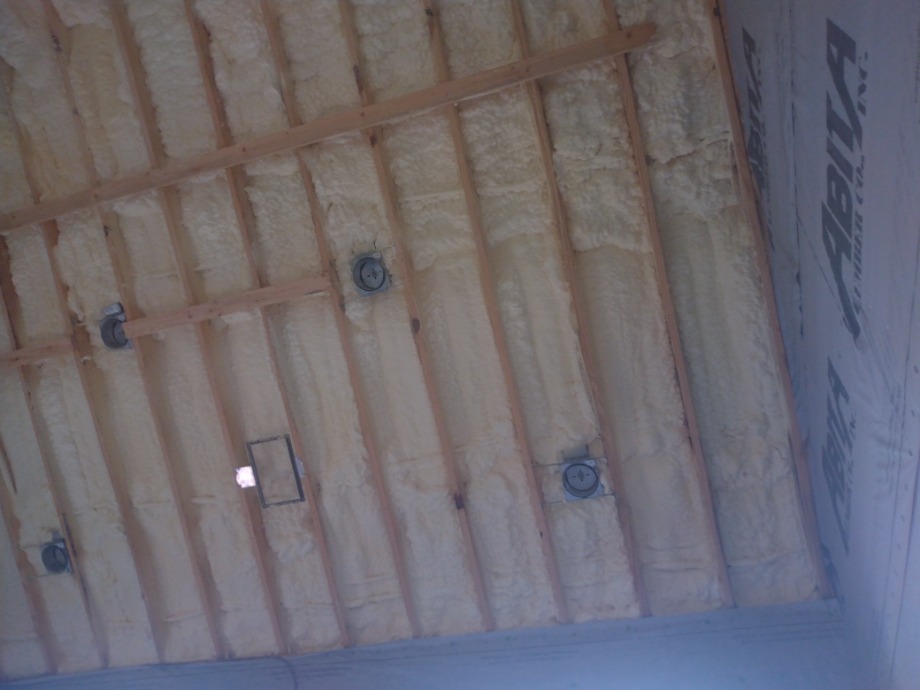 Insulation batts and spray foam Fireplace Sales 