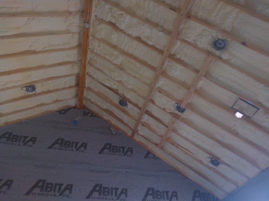 Insulation batts and spray foam Fireplace Sales 