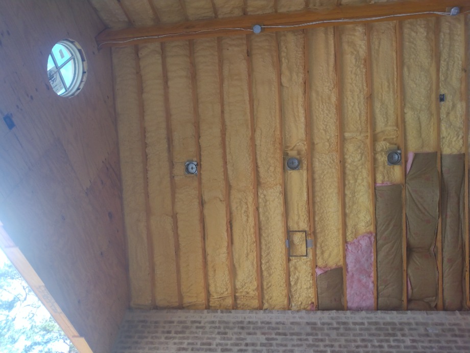 Insulation batts and spray foam Fireplace Sales 