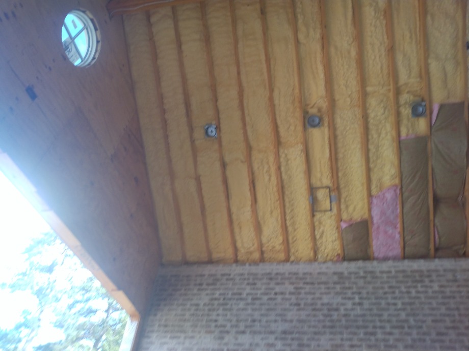 Insulation batts and spray foam Fireplace Sales 