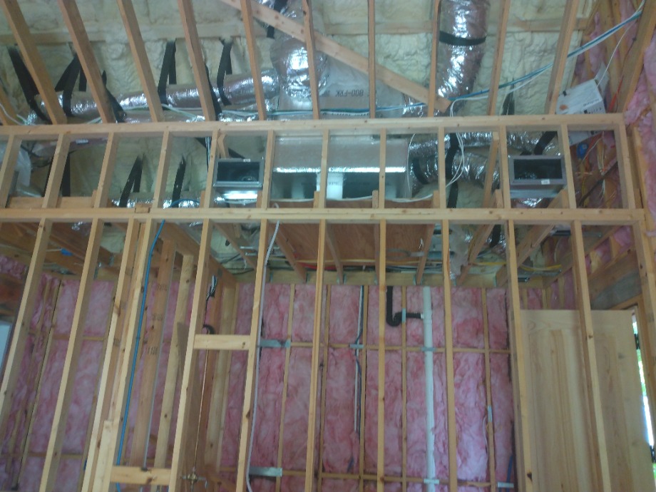 Insulation batts and spray foam Fireplace Sales 