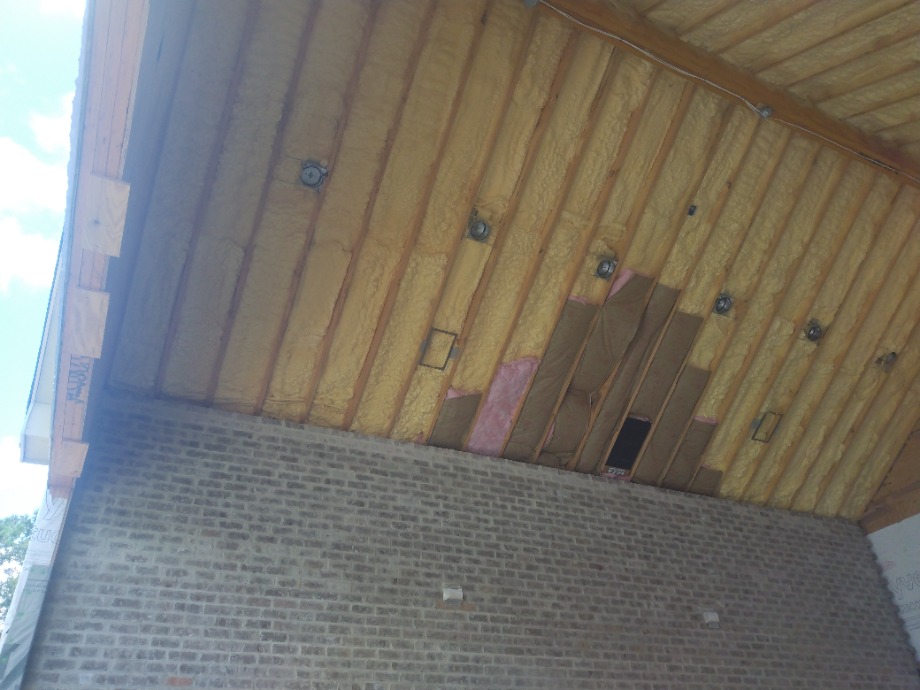 Insulation batts and spray foam Fireplace Sales 